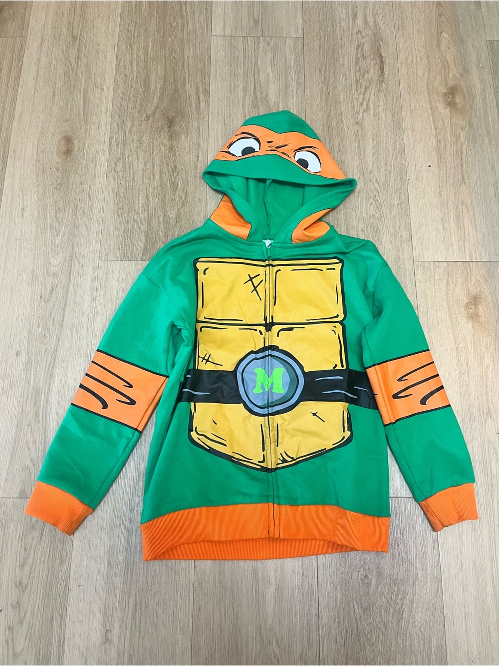 Teenage Mutant Ninja Turtles Michelangelo Boys Zip Up Hoodie
